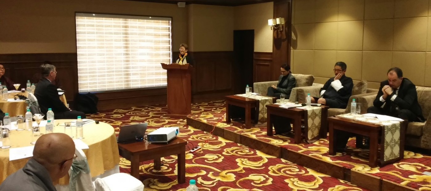 Delegacija Gozdarskega inštituta Slovenije z gosti na obisku v Butanu