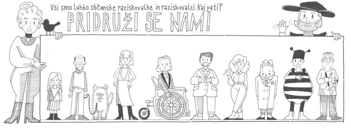 Razstava: Odkrivaj, sodeluj, raziskuj – Občanska znanost v Sloveniji