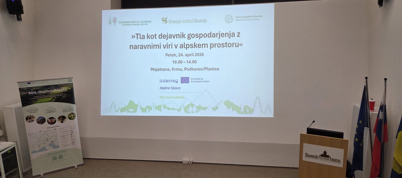 SOIL:OurInvisibleAlly študijski obisk in delavnica o trajnostnem upravljanju s tlemi v alpskem prostoru