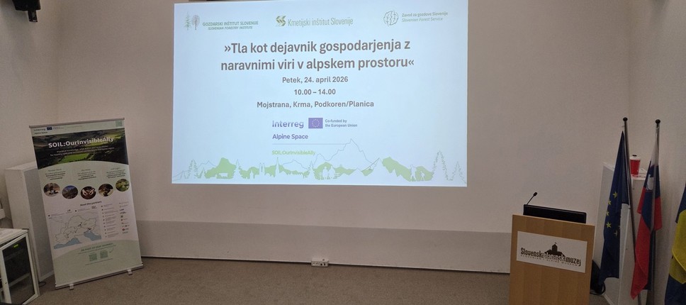 SOIL:OurInvisibleAlly študijski obisk in delavnica o trajnostnem upravljanju s tlemi v alpskem prostoru