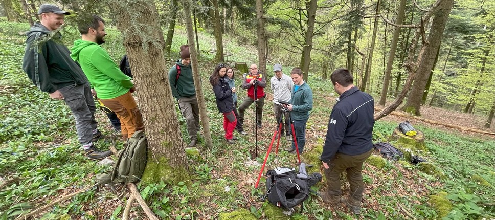 Uvajalni seminar sodelavcev z GIS-a na trajni vzorčni ploskvi