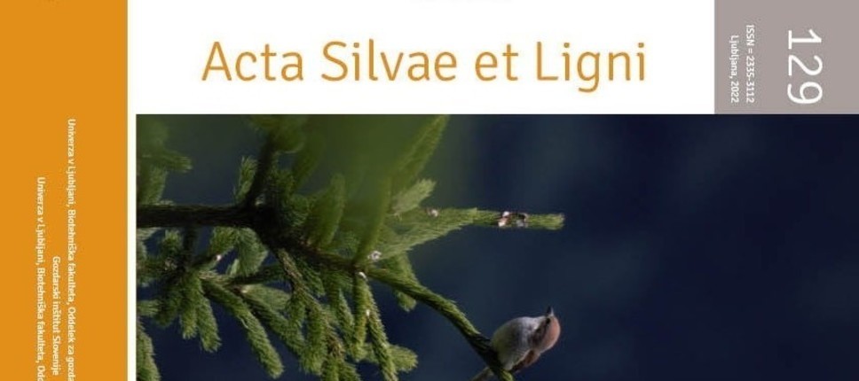 Nova številka Acta Silvae et Ligni