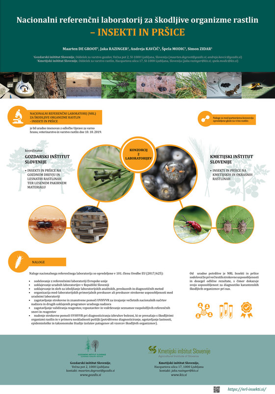 Nacionalni referenčni laboratorij za škodljive organizme rastlin – INSEKTI IN PRŠICE
