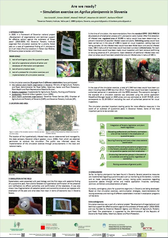 Are we ready? – Simulation exercise on Agrilus planipennis in Slovenia